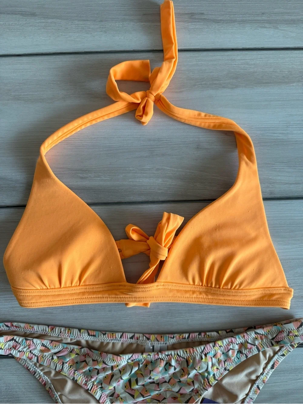 J Crew Kaleidoscope Bikini Orange XS NWT